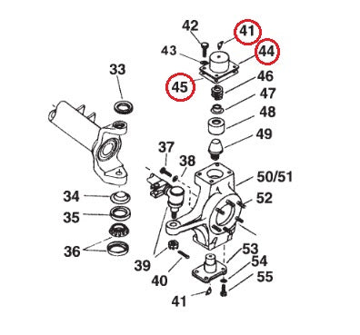 Dana 60, King Pin Upper Cap