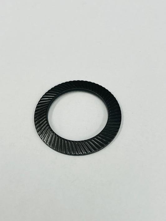 5/8" Serrated Belleville Lock Washer, Rib Spring Steel