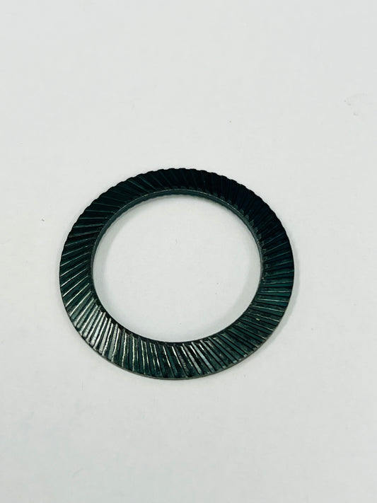 3/4" Serrated Belleville Lock Washer, Rib Spring Steel