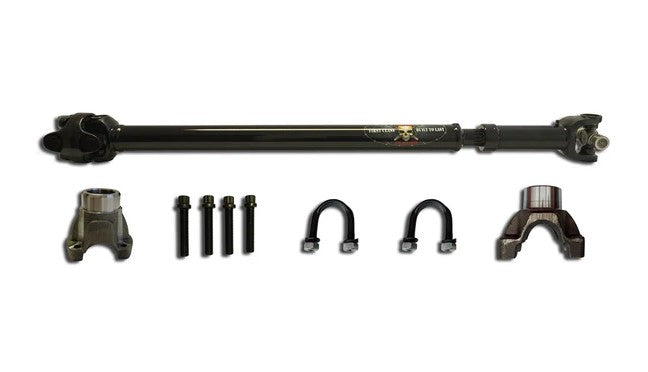 JK, Jeep Wrangler, FRONT, Adams Driveshaft, 1310 CV Driveshaft with solid U-Joints and Pinion Yoke, Extreme Duty