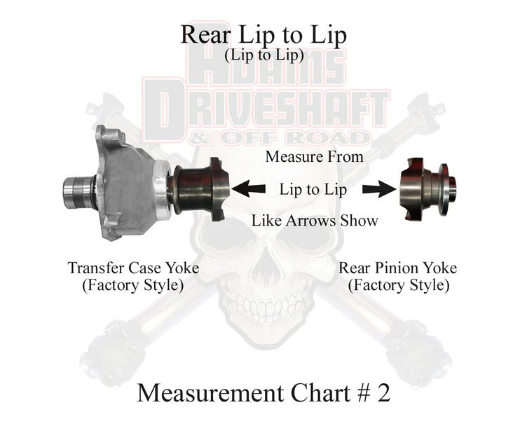 JL, Jeep Wrangler, REAR, 2 Door Non Rubicon, Adams Driveshaft, 1310 CV with OE Flange Style, Extreme Duty