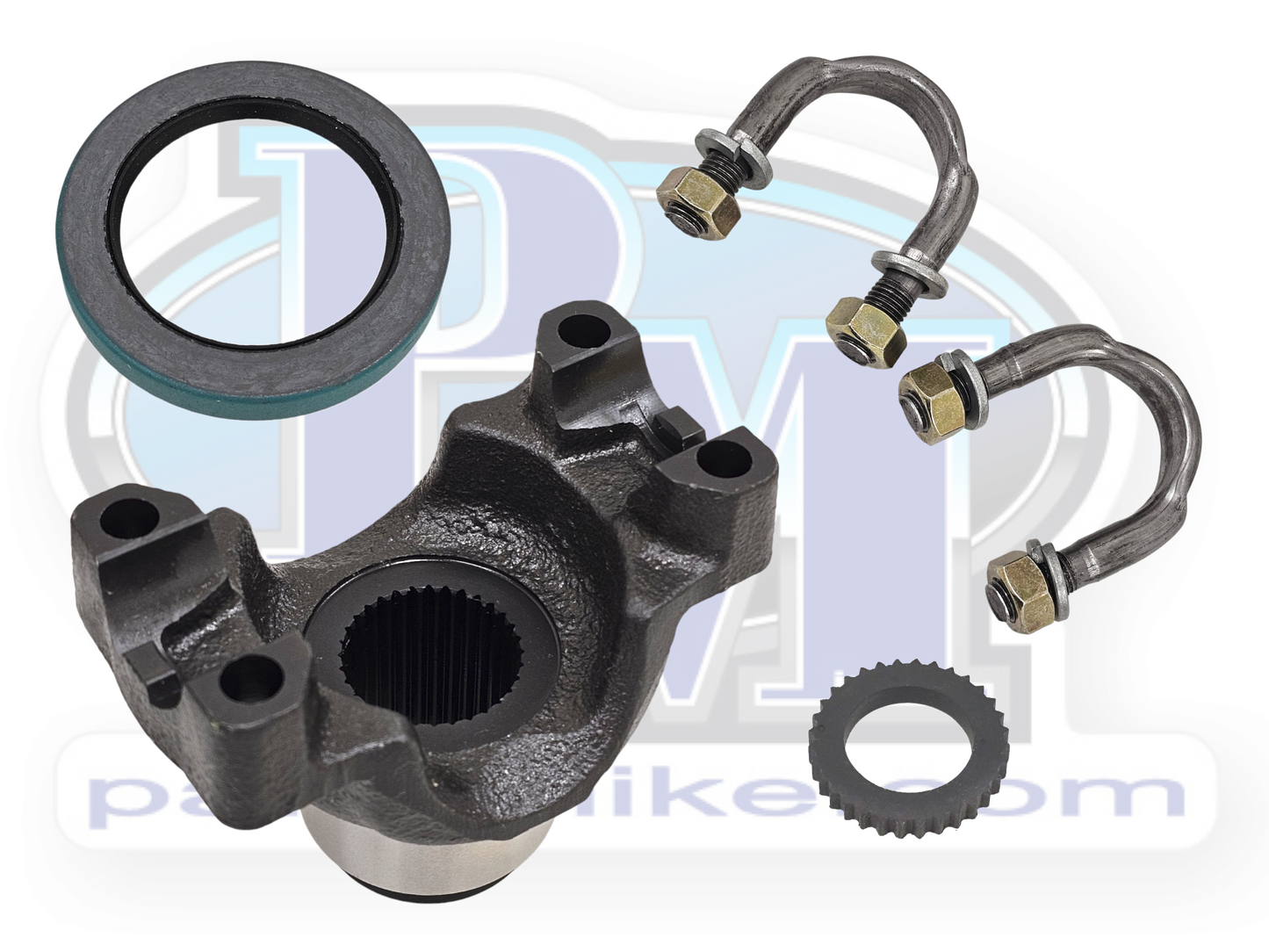 NP205, Yoke, Kit, 32 Spline, 1410, U-Bolt Style, Non CV, with Seals and U-Bolts